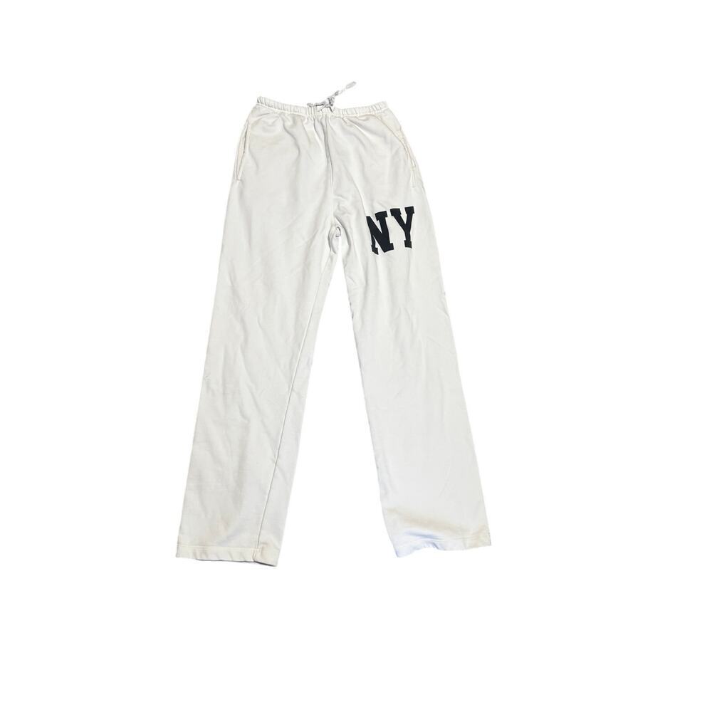 The Met x PacSun NY White Terry Sweatpants in Size Small - Picture 2 of 6